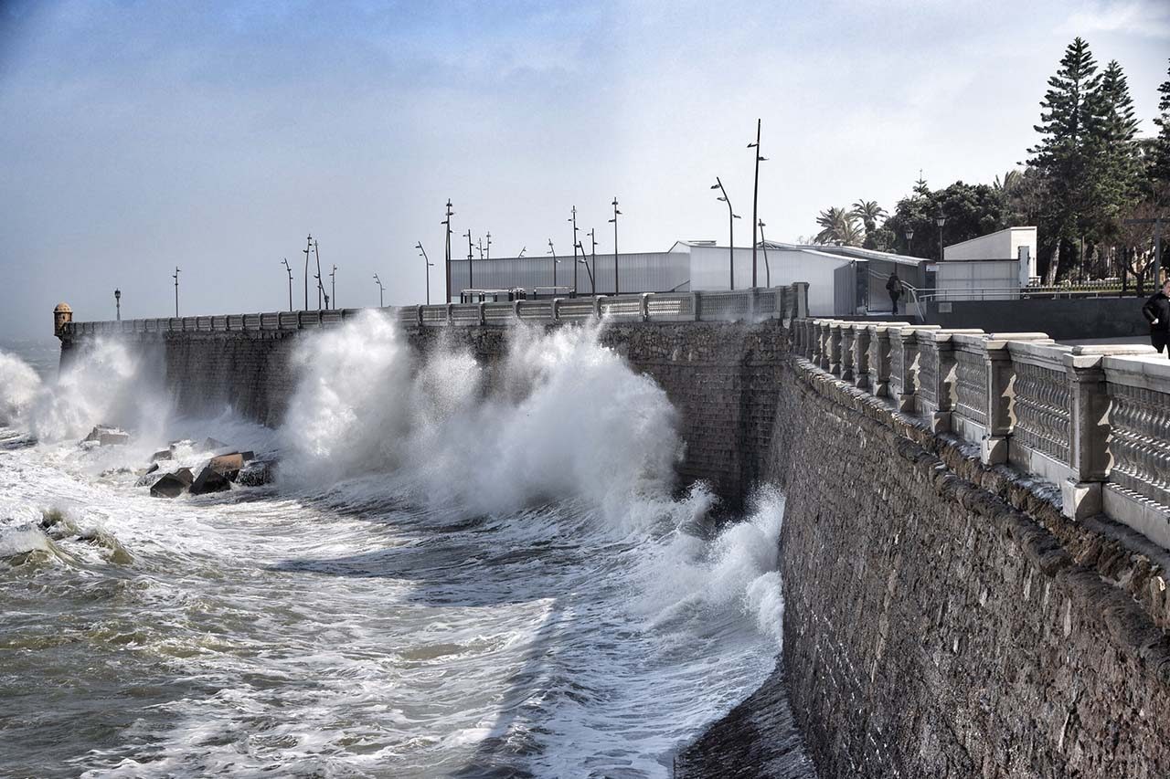 Temporal en Cádiz