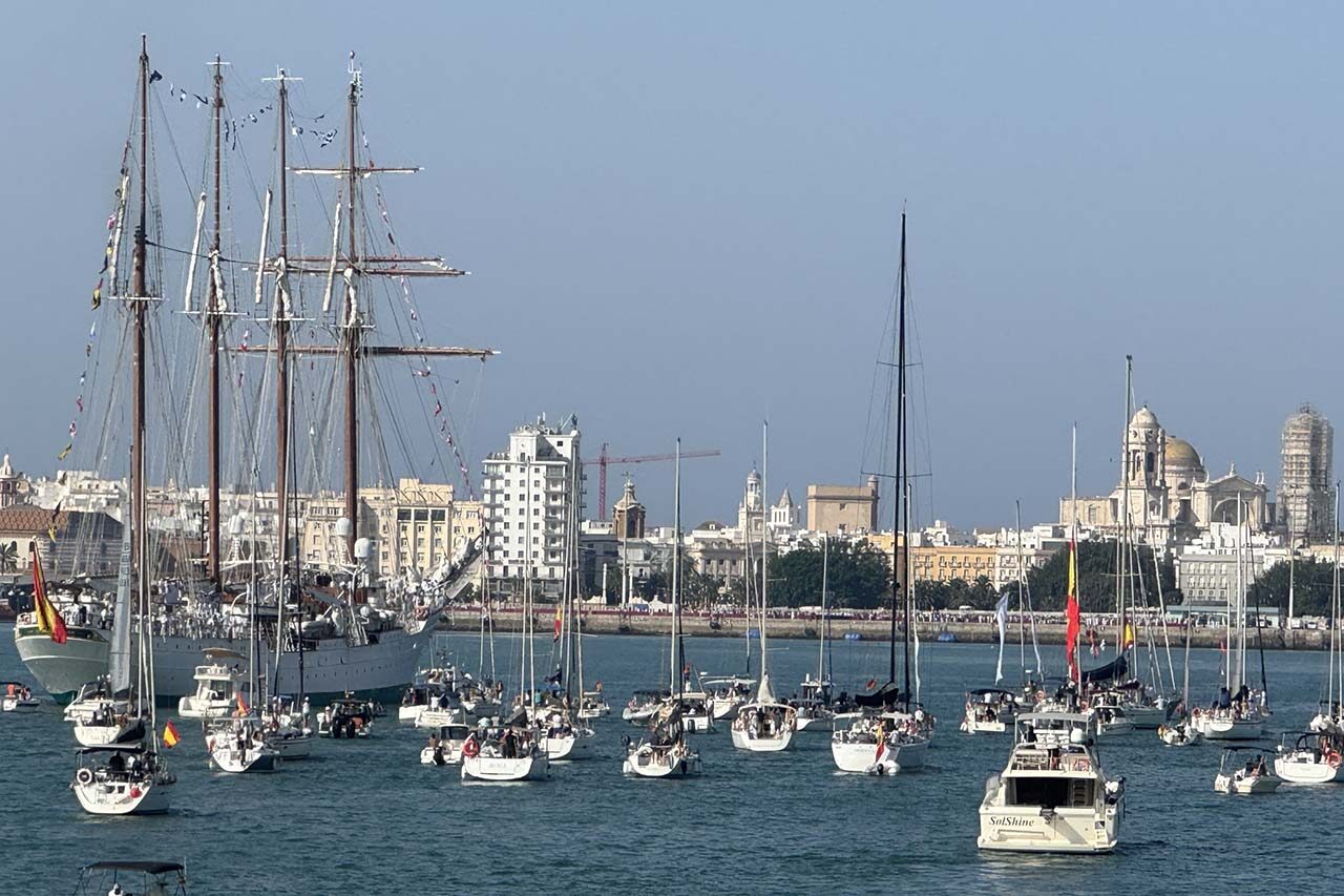 Llegada de Elcano a Cadiz